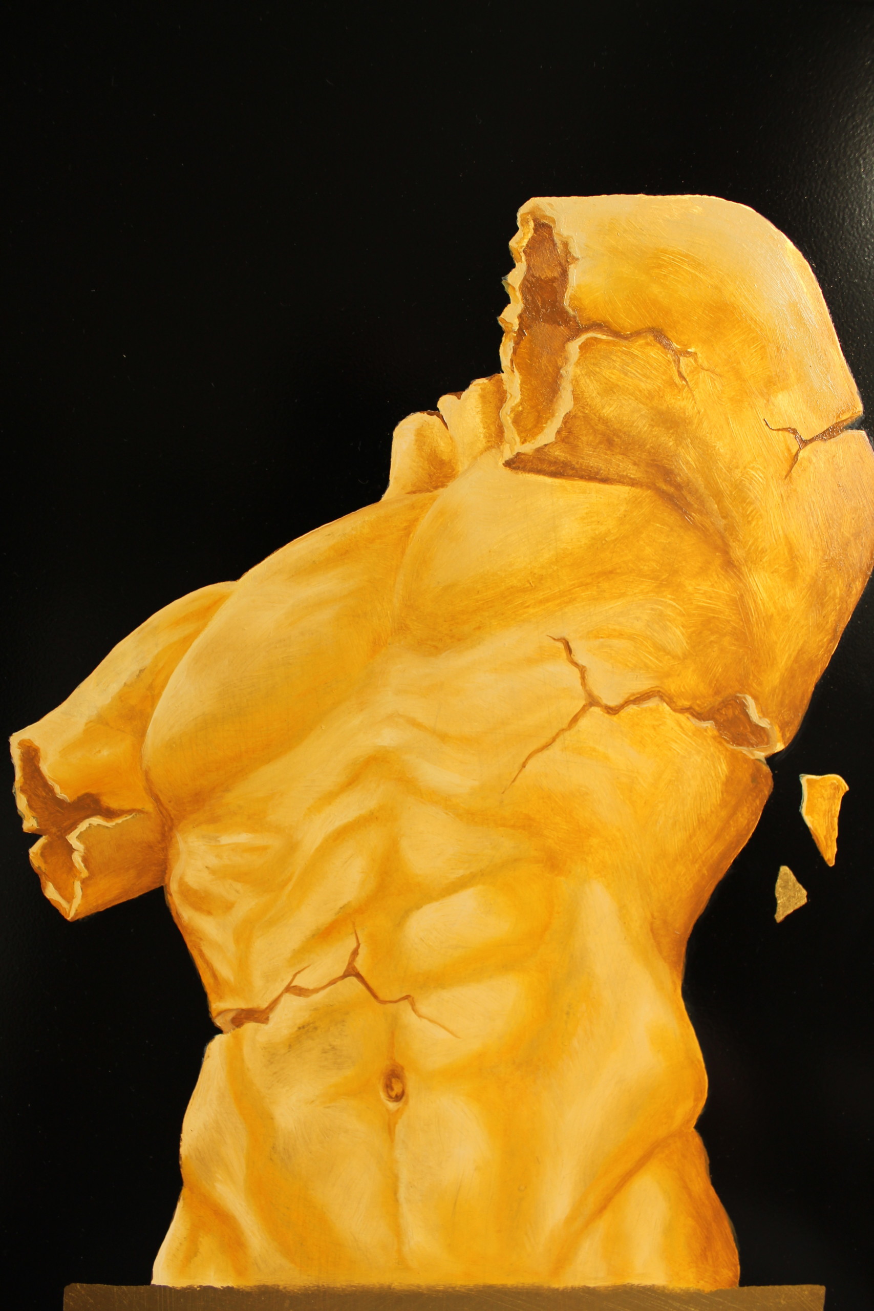 Todays painting on 23 carat gold