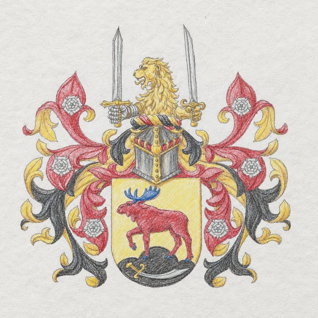Designskiss Vapensköld