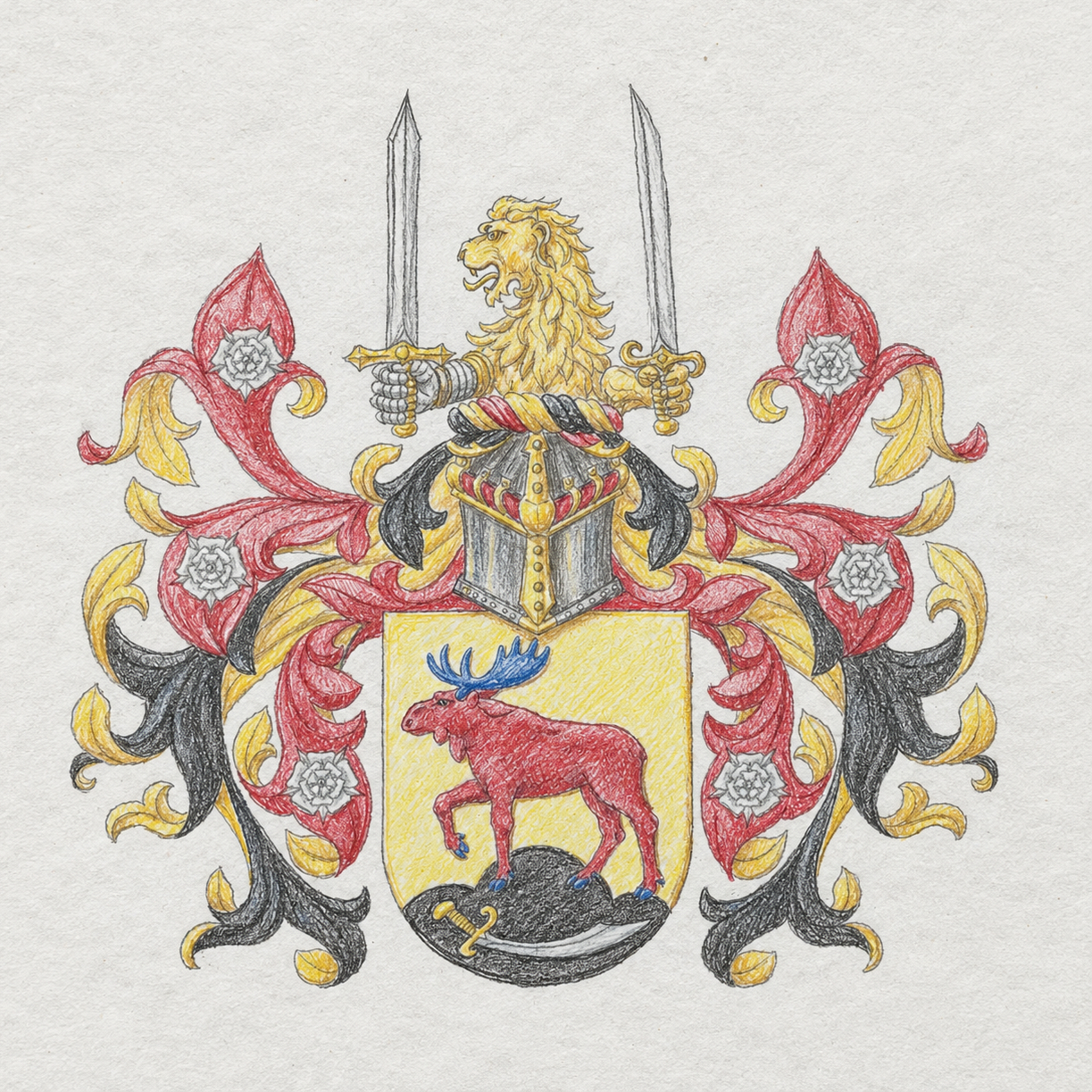 Designskiss Vapensköld